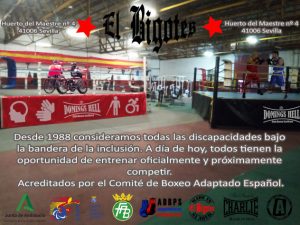 Somos centro de boxeo adaptado.